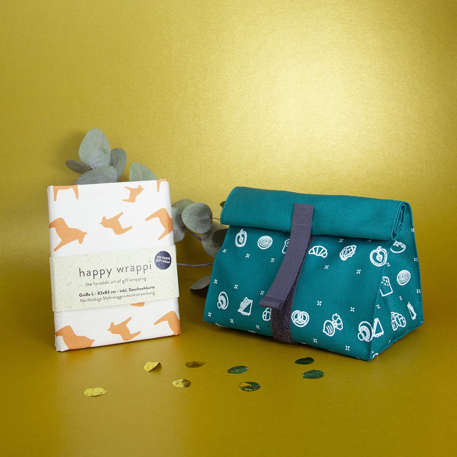 Snack-Tüüt grün und Happy Wrappi