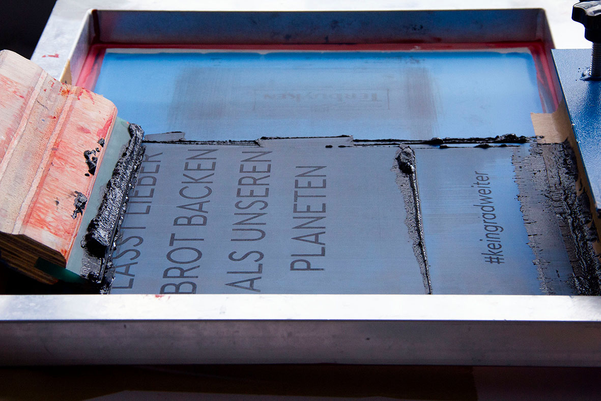 Nachhaltiger Siebdruck